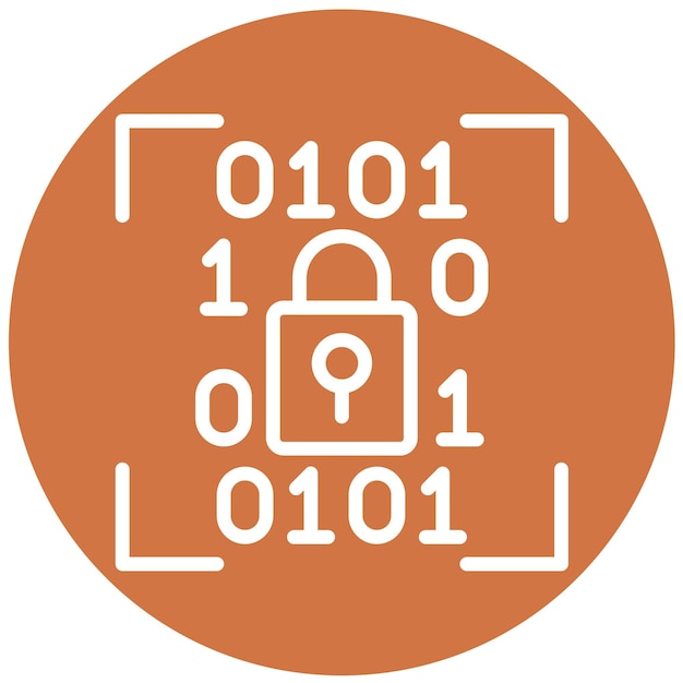 Vector Design Encryption Verification Icon Style