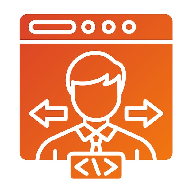 Vector Design End User Icon Style