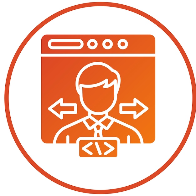 Vector Design End User Icon Style
