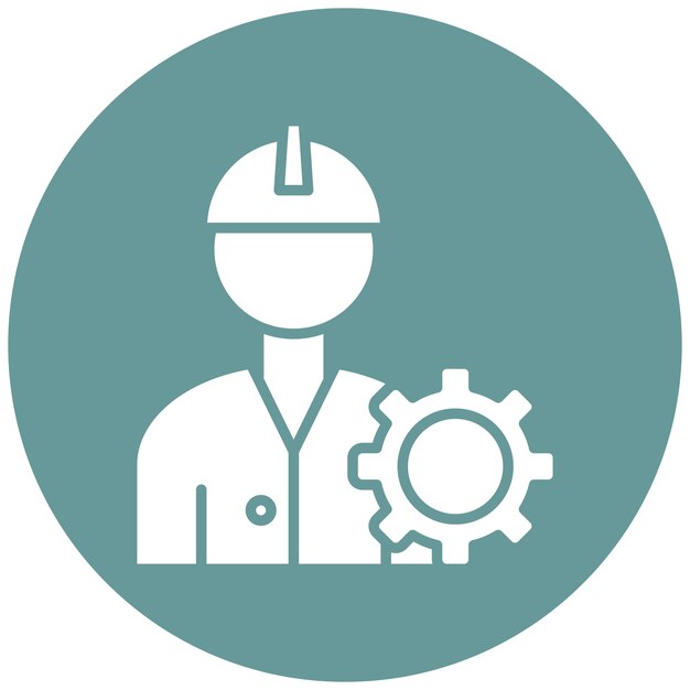 Vector Design Engineering Setting Icon Style