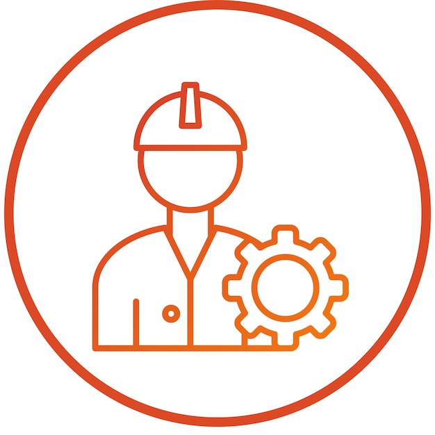 Vector Design Engineering Setting Icon Style