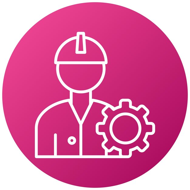 Vector Design Engineering Setting Icon Style