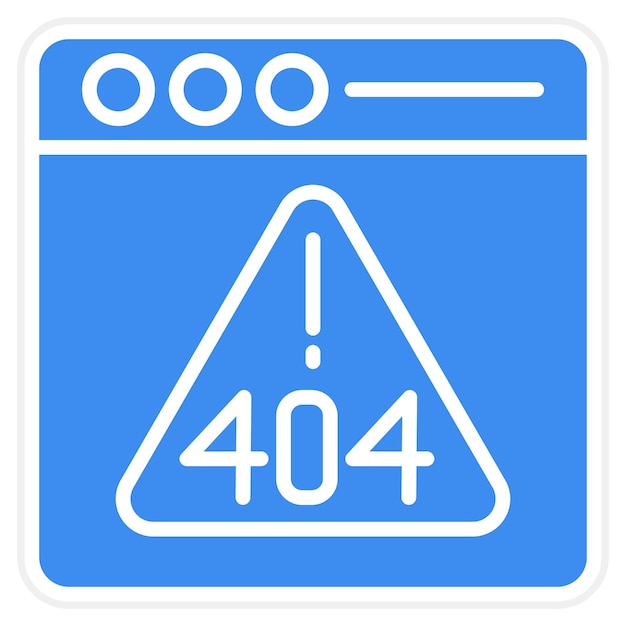 vector design error 404 icon style