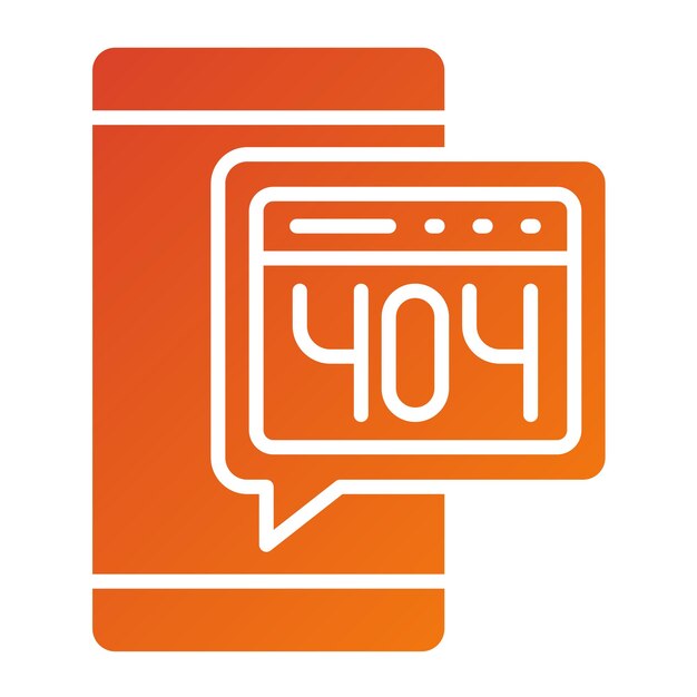 vector design error 404 icon style