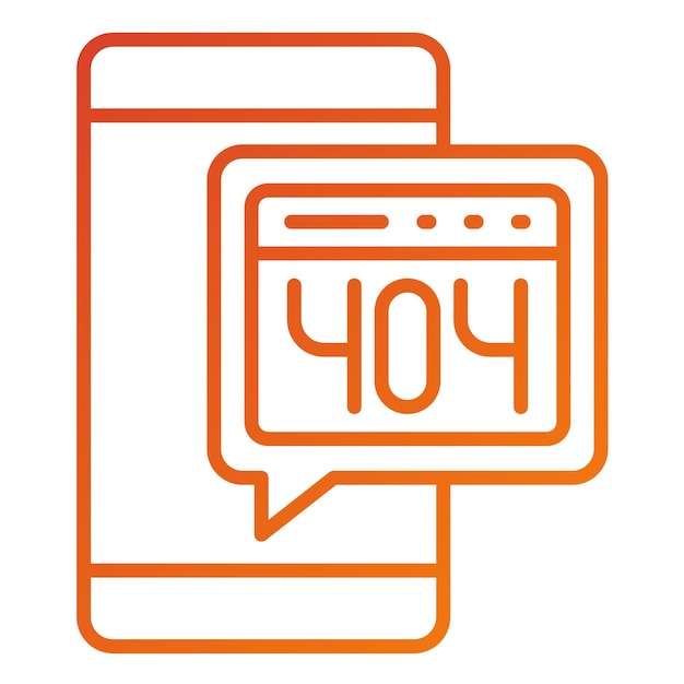 vector design error 404 icon style