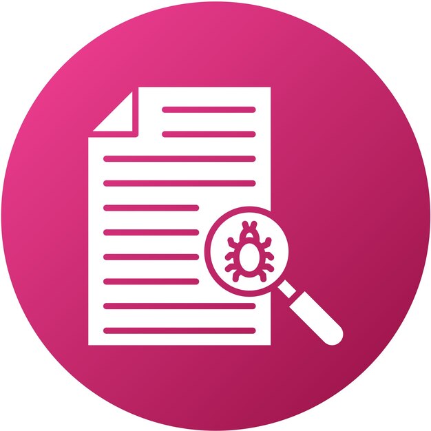 Vector Design Error Report Icon Style
