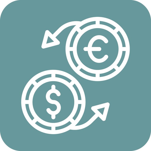 Vector Design Exchange Rate Icon Style