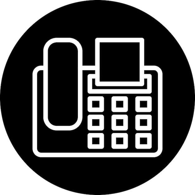 Vector Design Fax Machine Icon Style