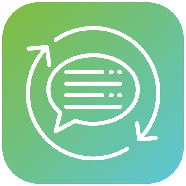 vector design feedback loop icon style
