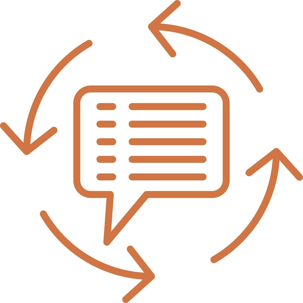 vector design feedback loop icon style