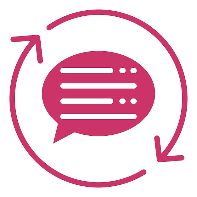 vector design feedback loop icon style