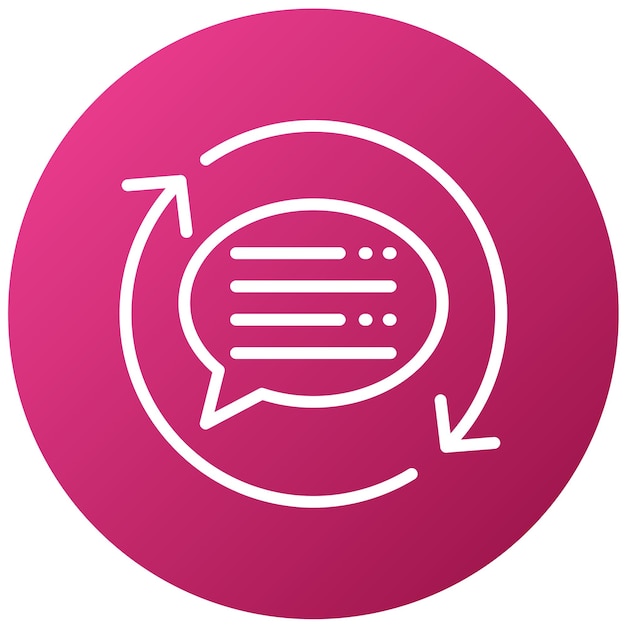 vector design feedback loop icon style