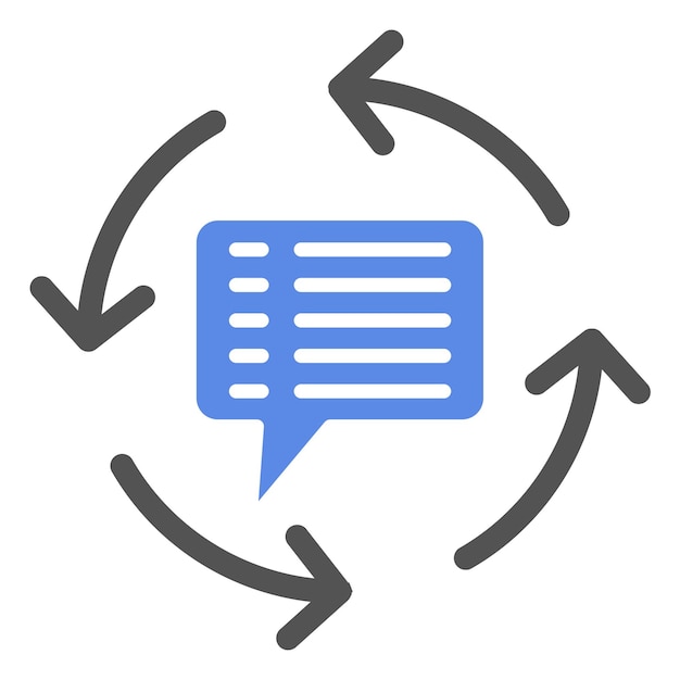 vector design feedback loop icon style
