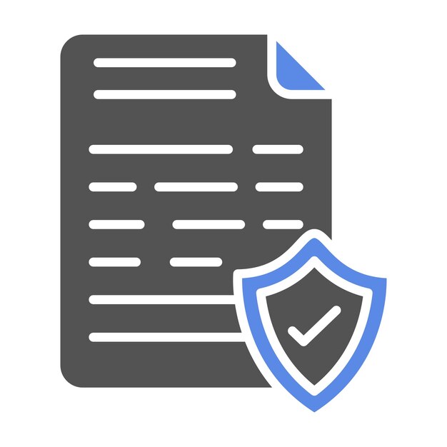 Vector Design File Protection Icon Style