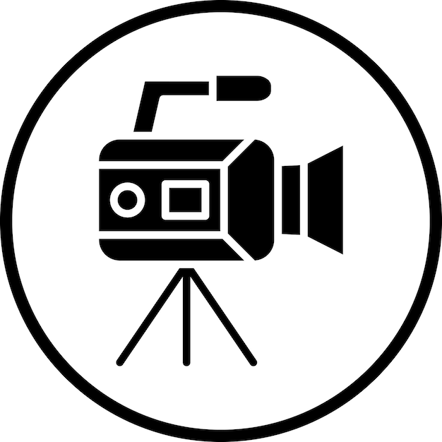 Vector Design Film Camera Icon Style