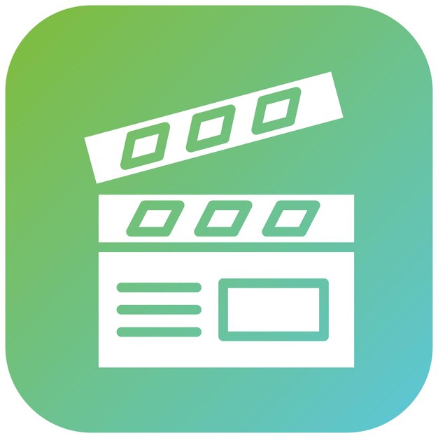 Vector Design Film Director Icon Style