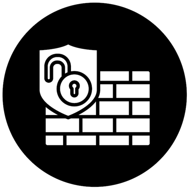 Vector Design Firewall Access Icon Style