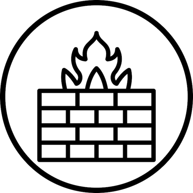 Vector Design Firewall Icon Style