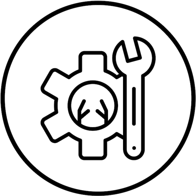 vector design fixed automation icon style