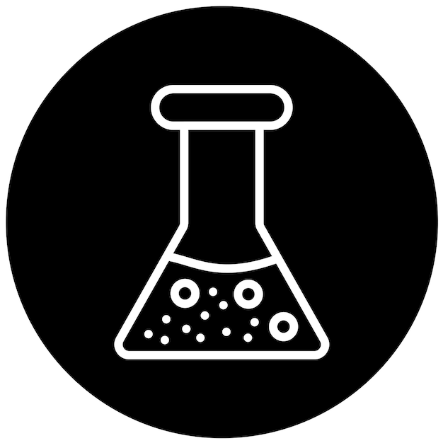 vector design flask icon style