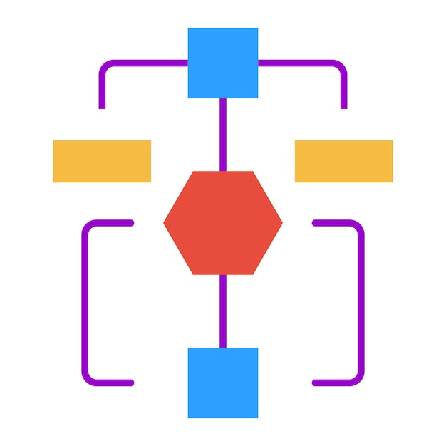 vector design flowchart icon style