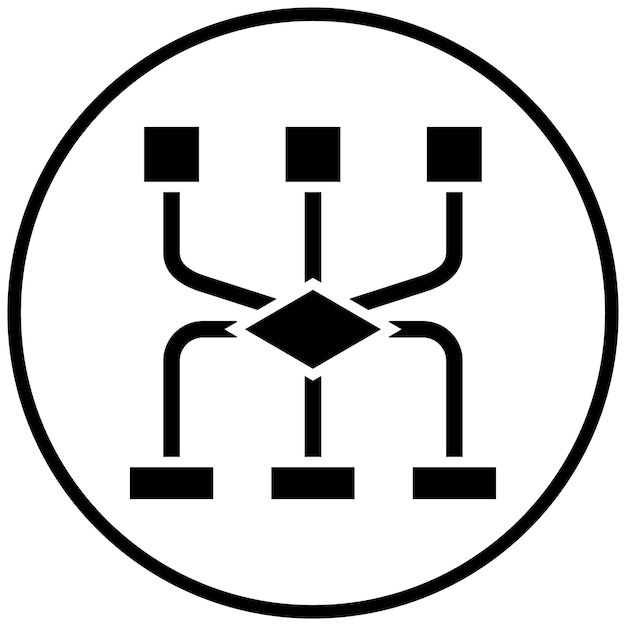 vector design flowchart icon style
