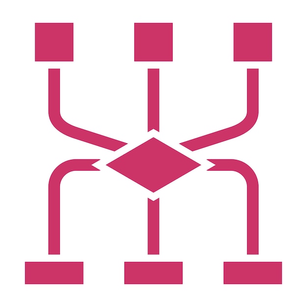 vector design flowchart icon style