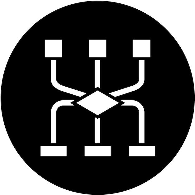 vector design flowchart icon style