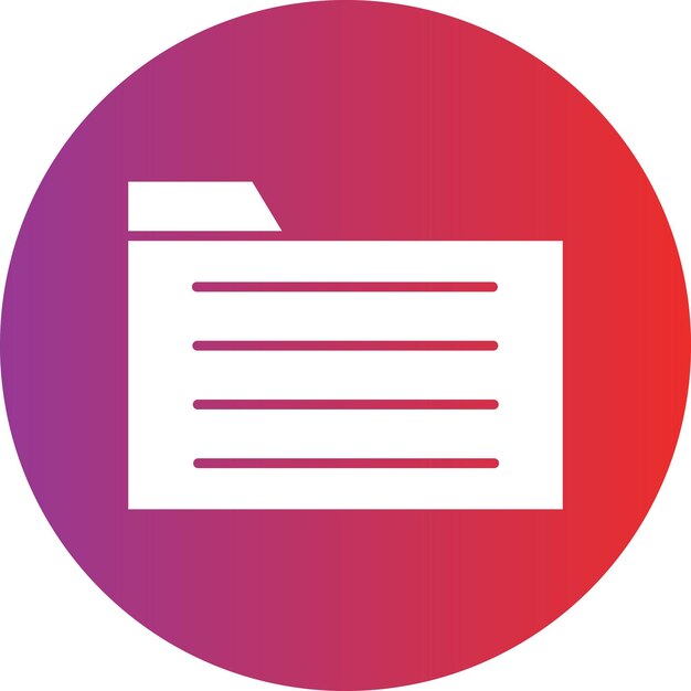 Vector Design Folder Icon Style