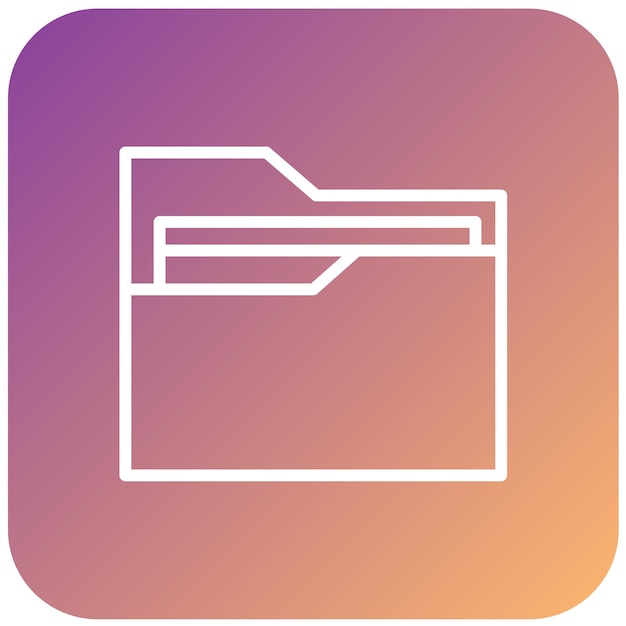 Vector Design Folder Icon Style