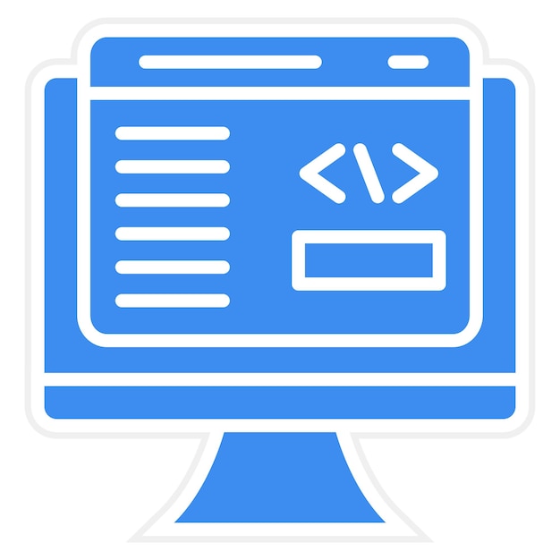 Vector Design Frontend Development Icon Style