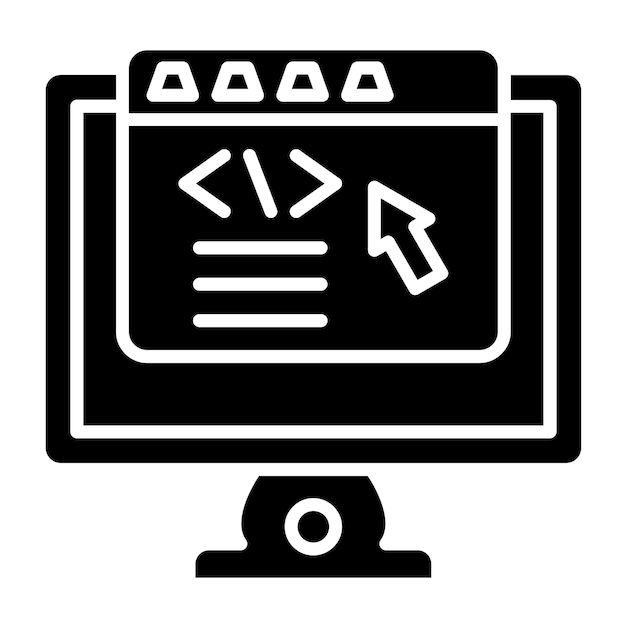 vector design frontend development icon style