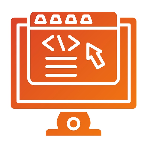vector design frontend development icon style