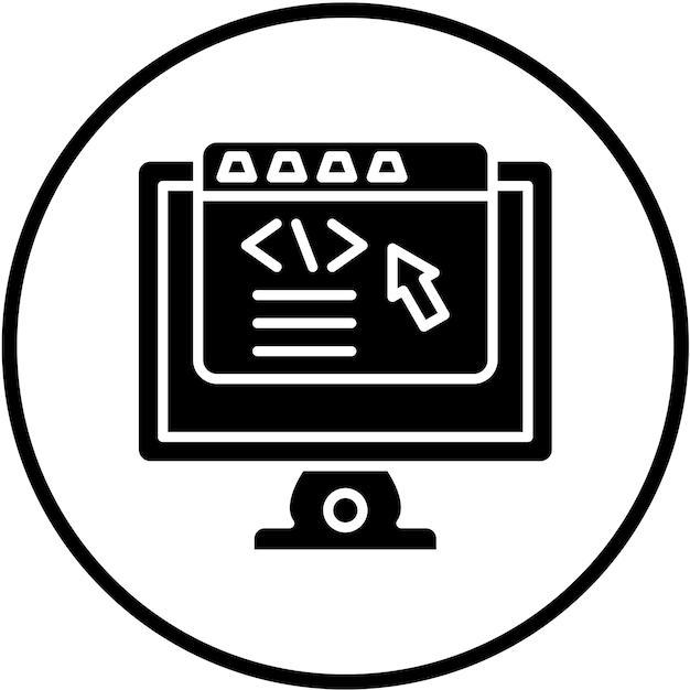 vector design frontend development icon style