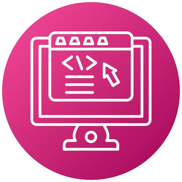 vector design frontend development icon style