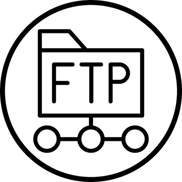 Vector Design Ftp Protocol Icon Style