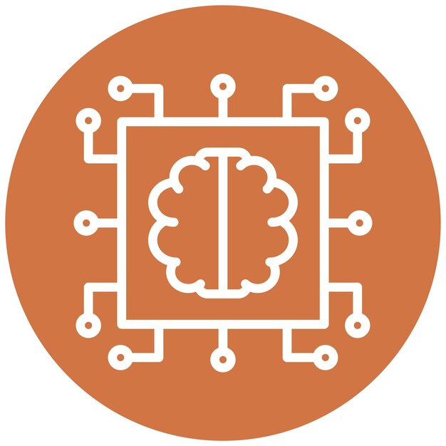 Vector Design Futuristic Circuit Icon Style
