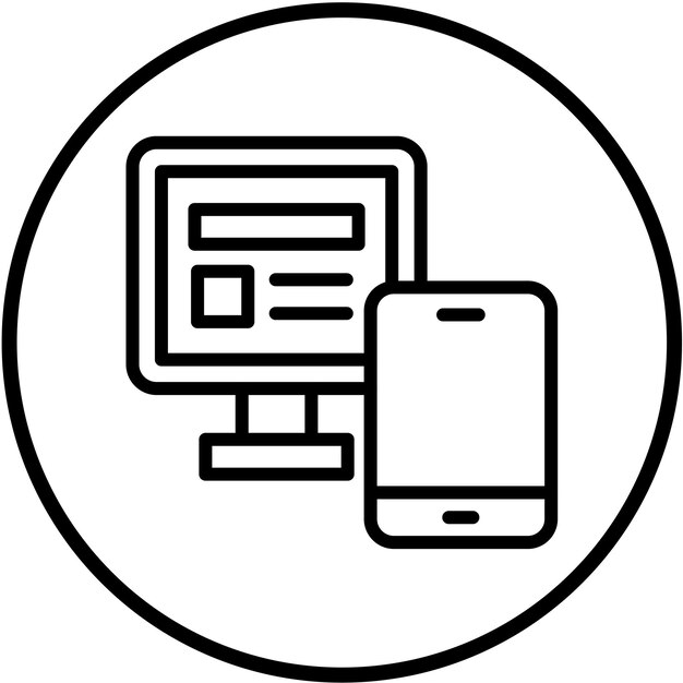 Vector Design Gadgets Icon Style