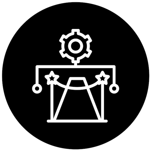 Vector Design Gala Cascade Icon Style