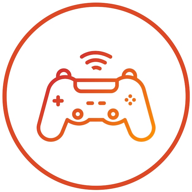 Vector Design Game Controller Icon Style