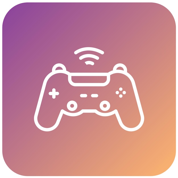 Vector Design Game Controller Icon Style