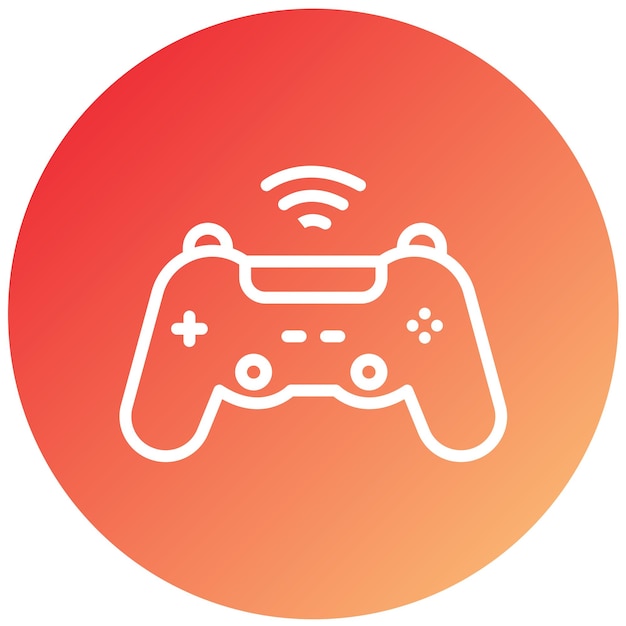 Vector Design Game Controller Icon Style