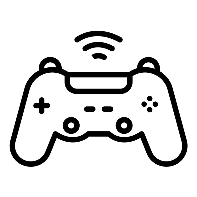 Vector Design Game Controller Icon Style