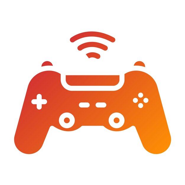 Vector Design Game Controller Icon Style