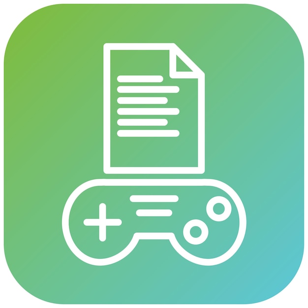 Vector Design Game Script Icon Style
