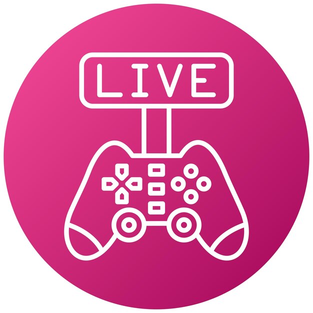 vector design game streaming icon style
