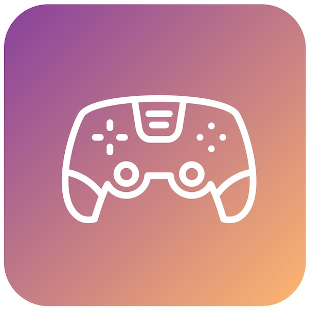 Vector Design Gamepad Icon Style