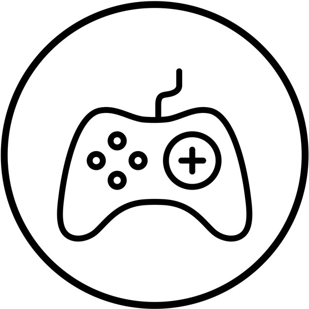 Vector Design Gamepad Icon Style