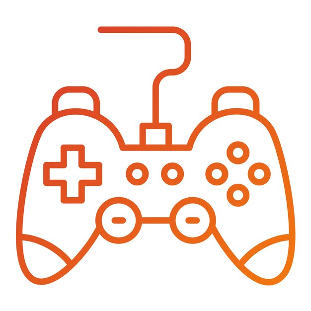 Vector Design Gamepad Icon Style