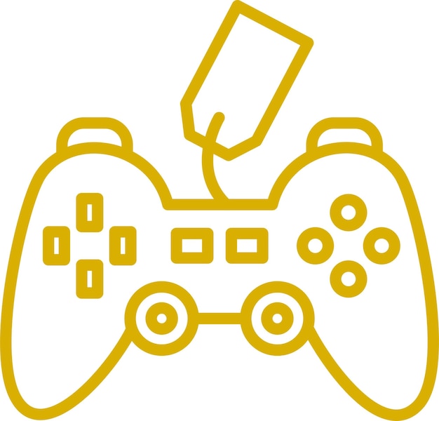 Vector Design Gamepad Sale Icon Style